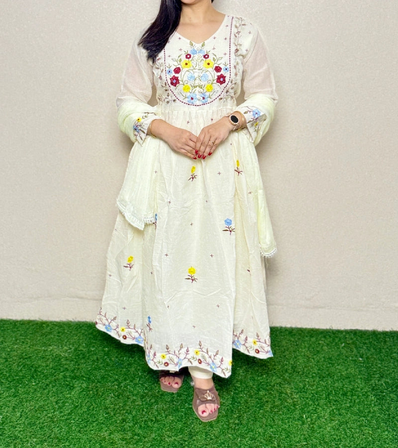 Kurti Set KS08 Off White