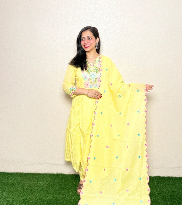 kurti set KS10 Yellow