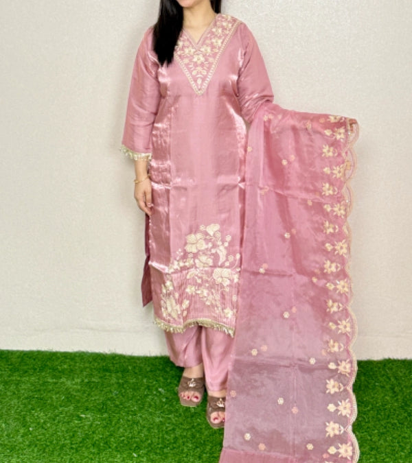 Kurti Set KS13 Pink Alternate View