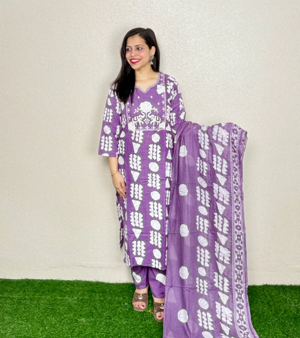 Kurti Set KS15 Purple