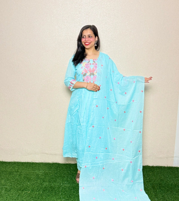 kurti set KS10 Blue