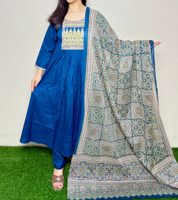 Kurti Set KS07  Blue Alternate View