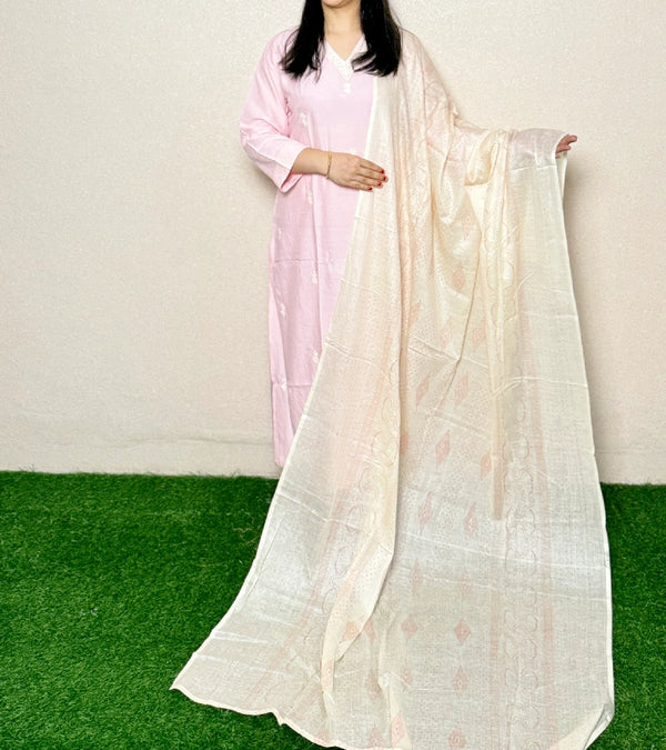 Kurti Set KS06  Baby Pink Alternate View
