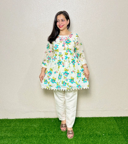 Co-ord Set CS08 White & RAMA