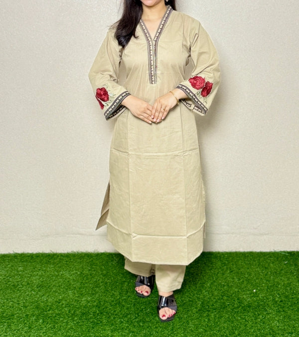 Co-ord Set CS10  Cream Alternate View