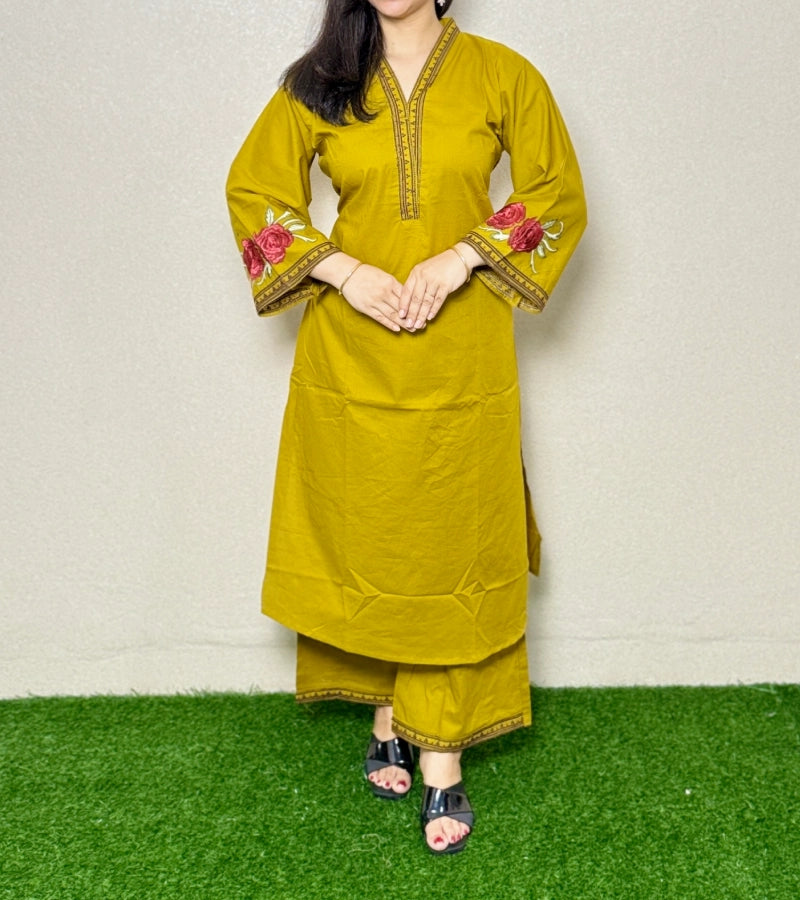 Co-ord Set CS10  Dark Yellow