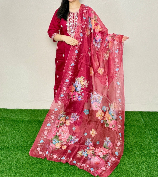 Kurti Set KS04 Marron Alternate View