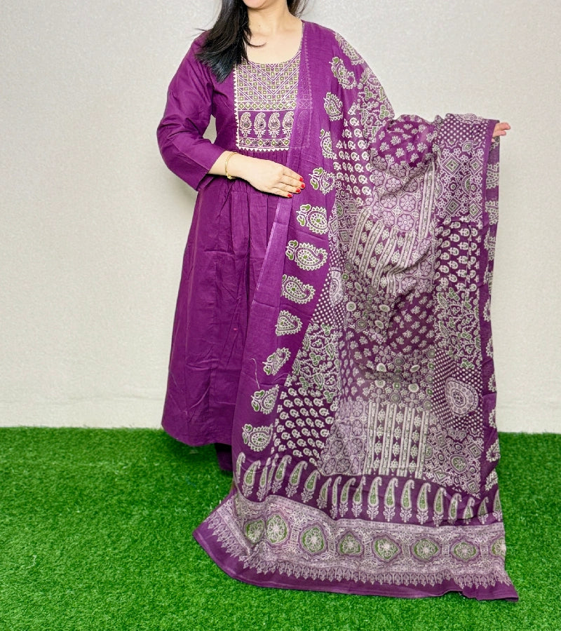 Kurti Set KS07  Wine