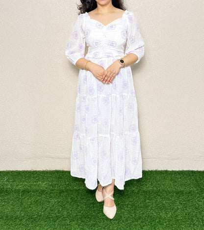One Piece OP12 White with Lavender flower