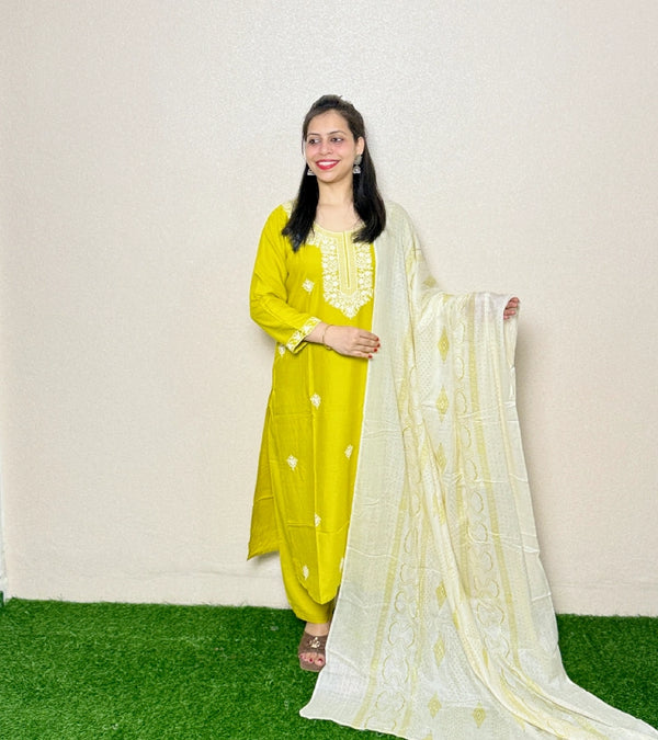 Kurti Set KS05  Yellow