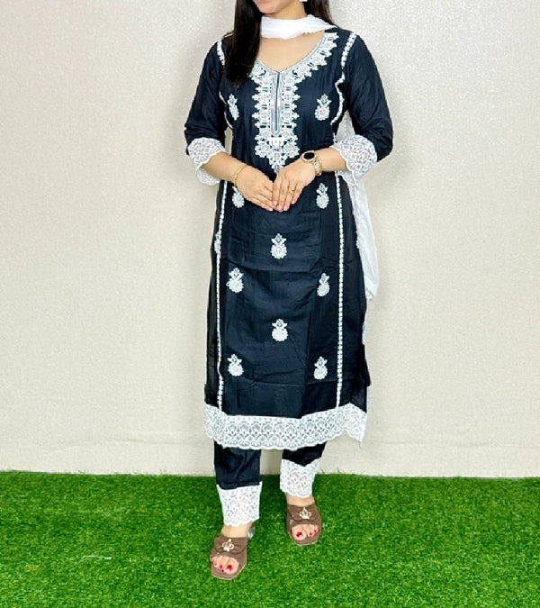 Kurti Set KS17  Black Alternate View
