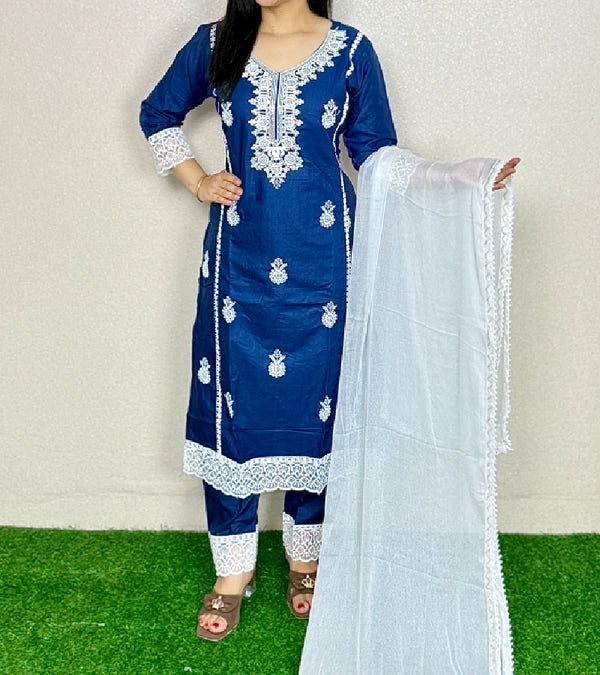 Kurti Set KS17  Blue Alternate View