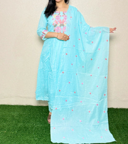 kurti set KS10 Blue