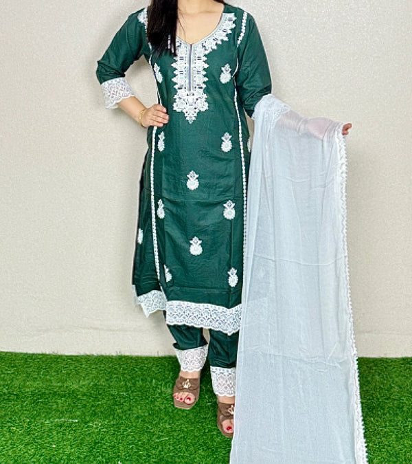 Kurti Set KS17  Green Alternate View