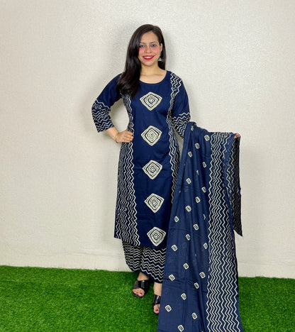 Kurti Set KS24 Navy Blue