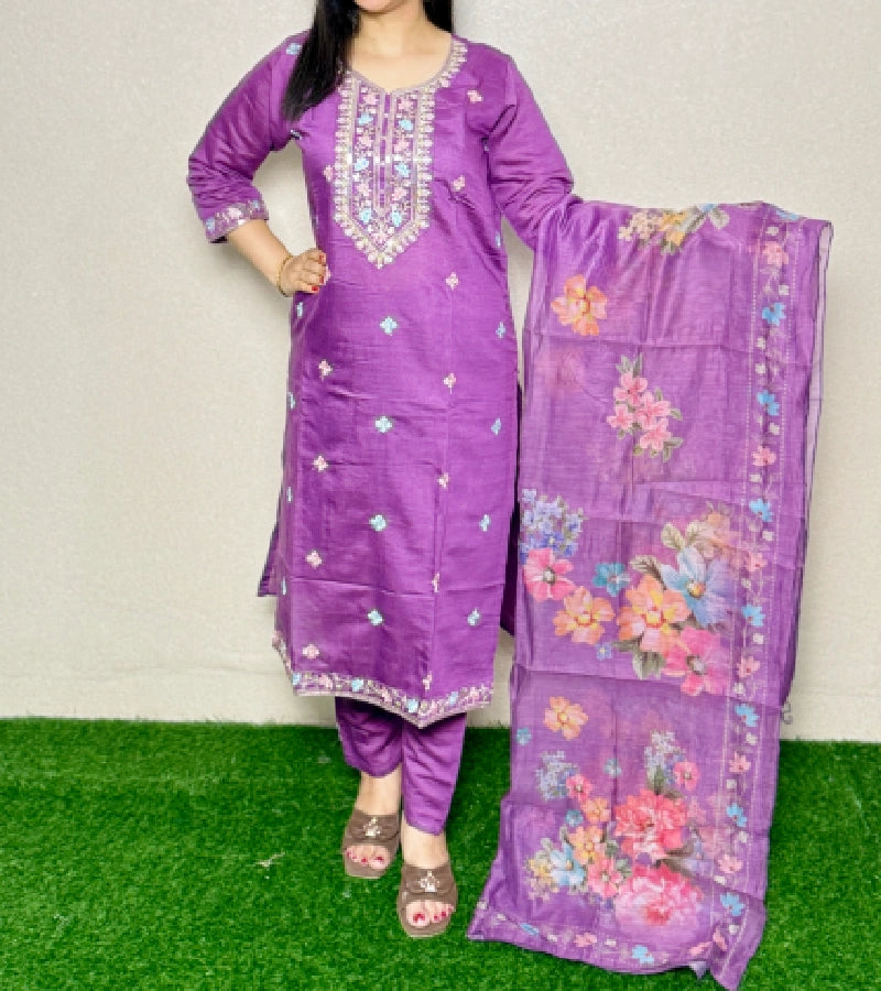 Kurti Set KS04  Purple