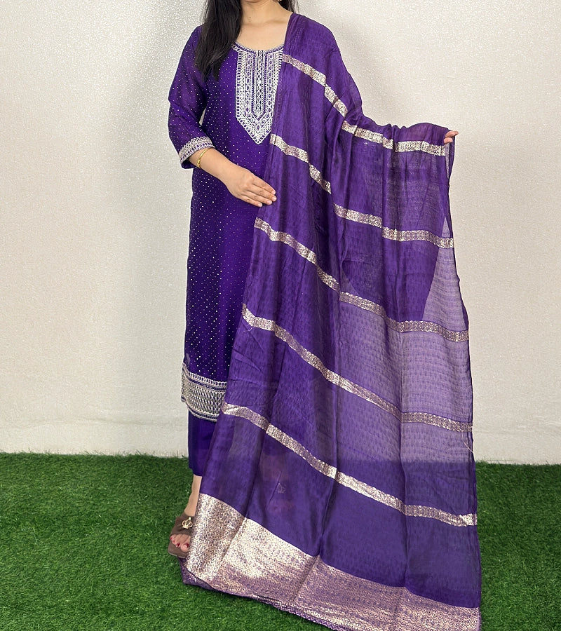 Kurti Set KS04  Purple
