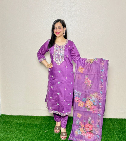 Kurti Set KS04  Purple